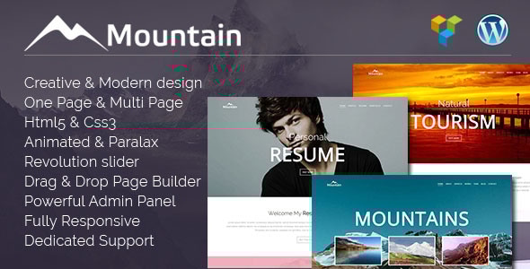 Gallery image of Mountain | Creative One Page WordPress Theme