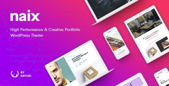 Gallery image of Naix - Creative & High Performance Portfolio WordPress Theme