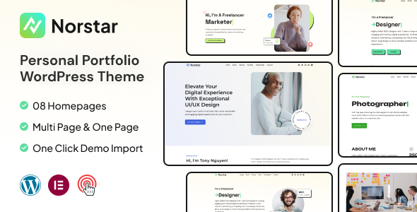 Gallery image of Norstar - Personal Portfolio WordPress Theme
