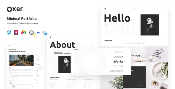 Gallery image of Oxer - Minimal Portfolio WordPress Theme