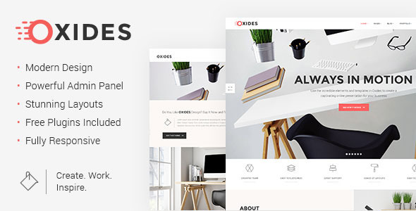 Gallery image of Oxides - Creative Studio WordPress Theme for Companies and Entrepreneurs