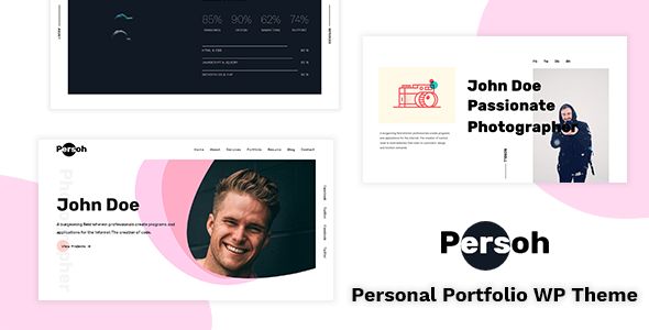 Gallery image of Persoh - Elementor One Page Portfolio WordPress Theme