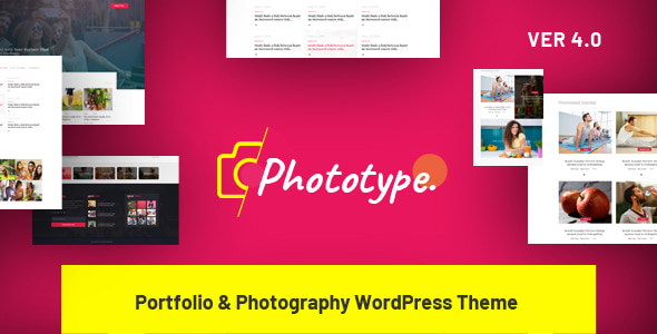 Gallery image of Phototype - New Elementor Portoflio WordPress Theme 2019 for Agency, Photography Sites