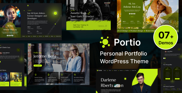 Gallery image of Portio - Personal Portfolio Resume WordPress Theme