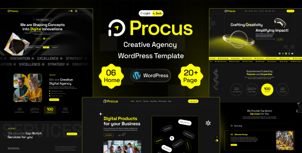 Gallery image of Procus - Modern Creative Digital Agency WordPress Theme