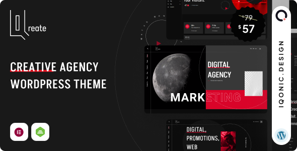 Gallery image of Qreate | WordPress Theme for Creative Agency