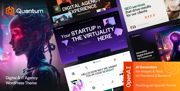 Gallery image of Quantum - Digital & IT Agency WordPress Theme
