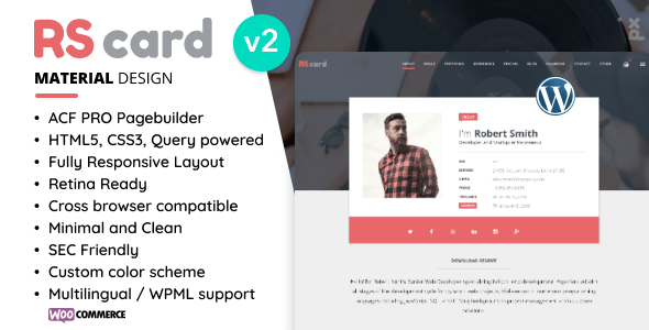 Gallery image of Resume & CV WordPress Theme