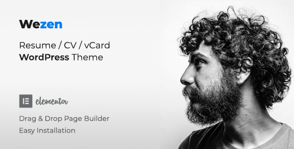Gallery image of Resume WordPress Theme | WeZen