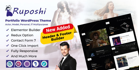 Gallery image of Ruposhi - Actor, Model, Personal, IT Portfolio Multi-Purpose Elementor WordPress Theme