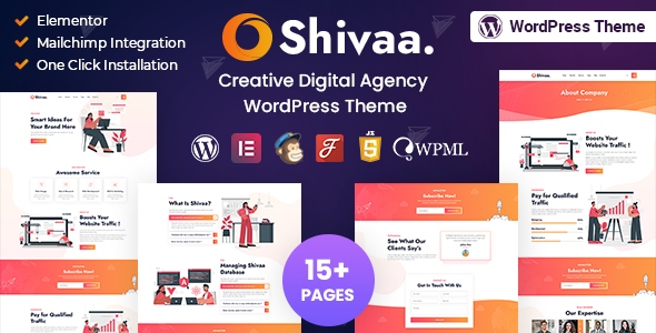 Gallery image of Shivaa - Multipurpose Agency Business WordPress Theme