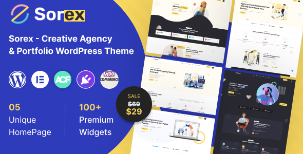 Gallery image of Sorex - Creative Agency & Portfolio WordPress Theme