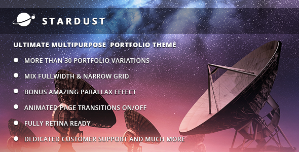 Gallery image of Stardust - Multi-Purpose Portfolio WordPress Theme