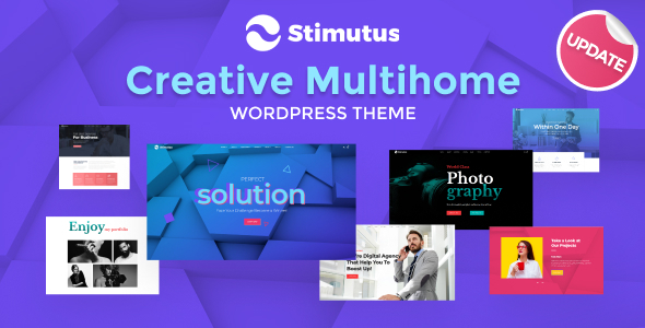 Gallery image of Stimutus - Creative Multihome Elementor Based WordPress Theme