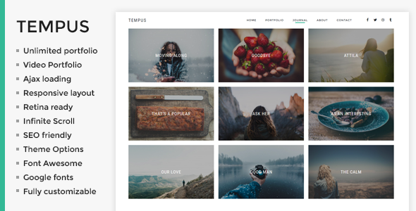 Gallery image of Tempus - Photography WordPress Theme