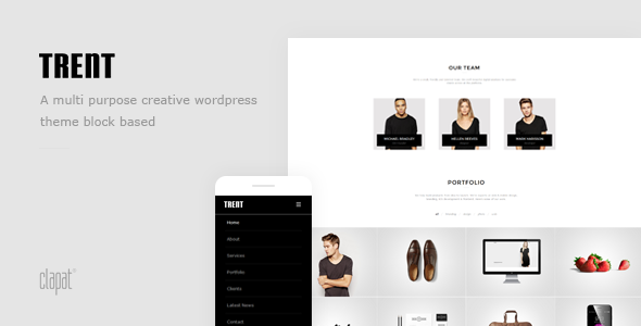 Gallery image of Trent - Wordpress Responsive One Page Parallax Theme