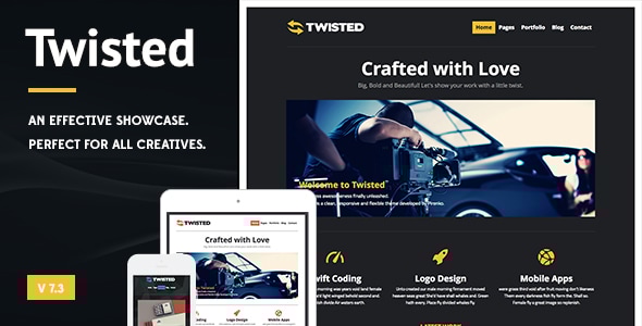 Gallery image of Twisted - Showcase WordPress Theme