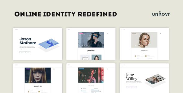 Gallery image of unRovr - Animated vCard WordPress Theme