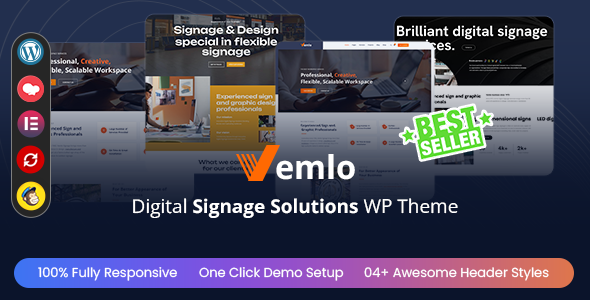 Gallery image of Vemlo - Digital Signage Services WordPress Theme
