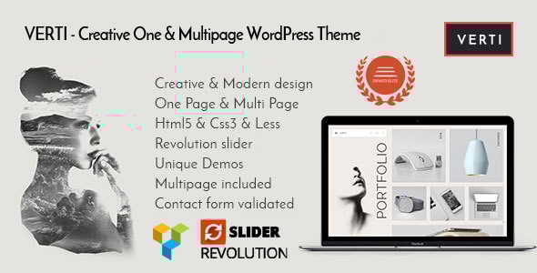 Gallery image of Verti - Creative OnePage & MultiPage WordPress Theme