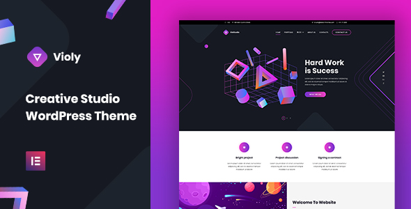 Gallery image of Violy - Creative Studio WordPress Theme