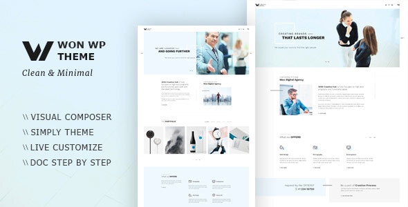 Gallery image of WON Creative Minimal WordPress Theme