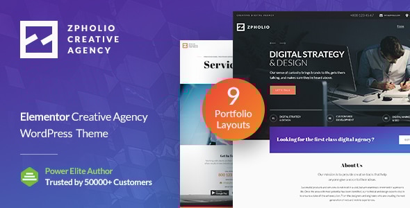Gallery image of Zpholio - Portfolio Agency WordPress Theme